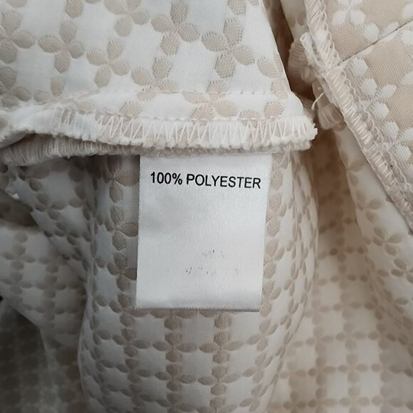 Maldita Women’s Beige Textured Cap Sleeve Pleated Dress Size S 100% Polyester - Picture 3 of 7